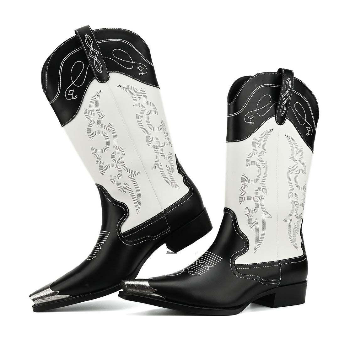 Frontier Charm Essential | Embroidered Cowboy Boots