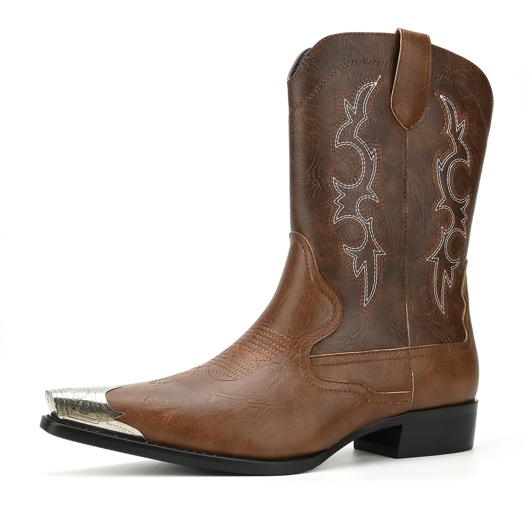 Frontier Charm Essential | Embroidered Cowboy Boots