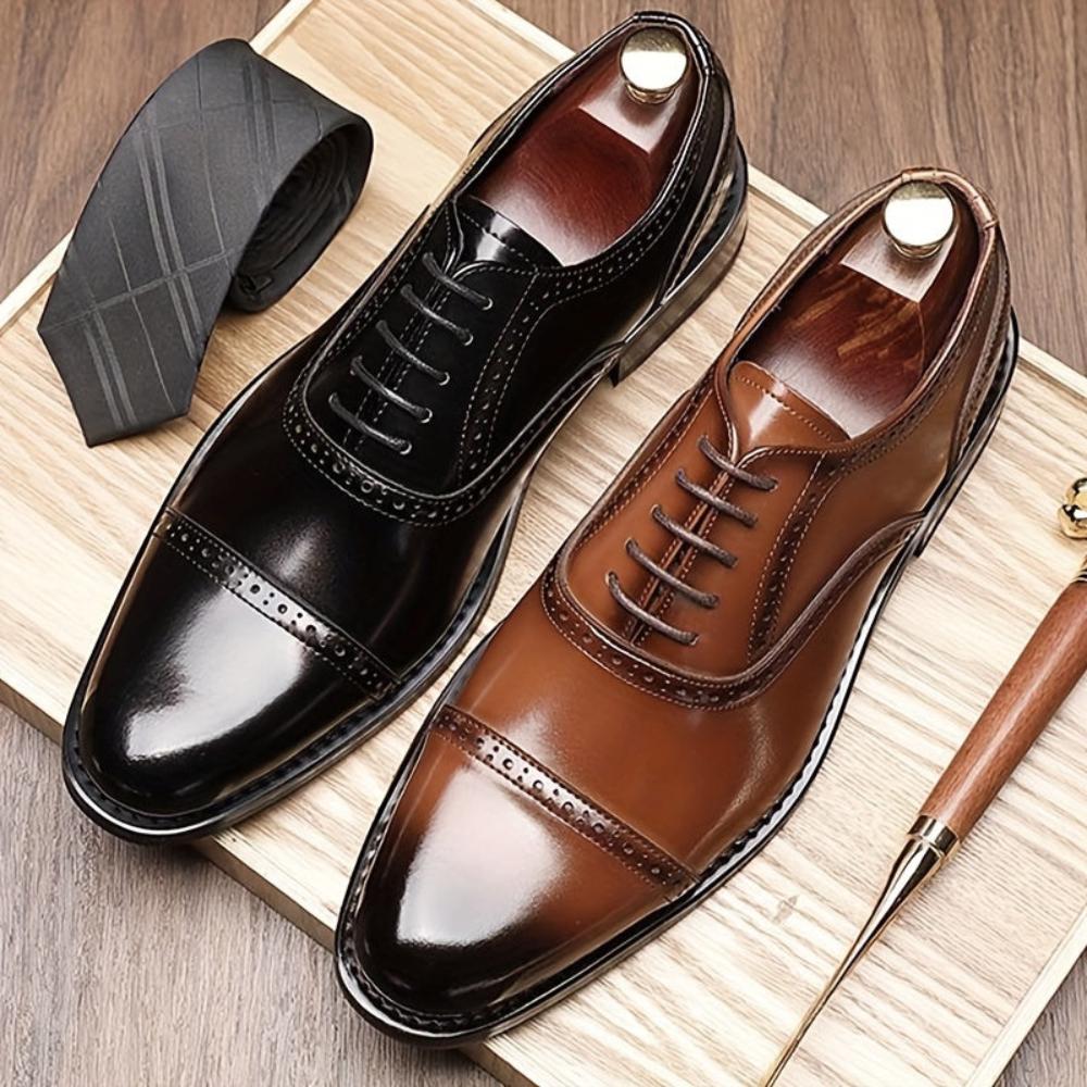 Windsor Cap-Toe Leather Oxford Shoes