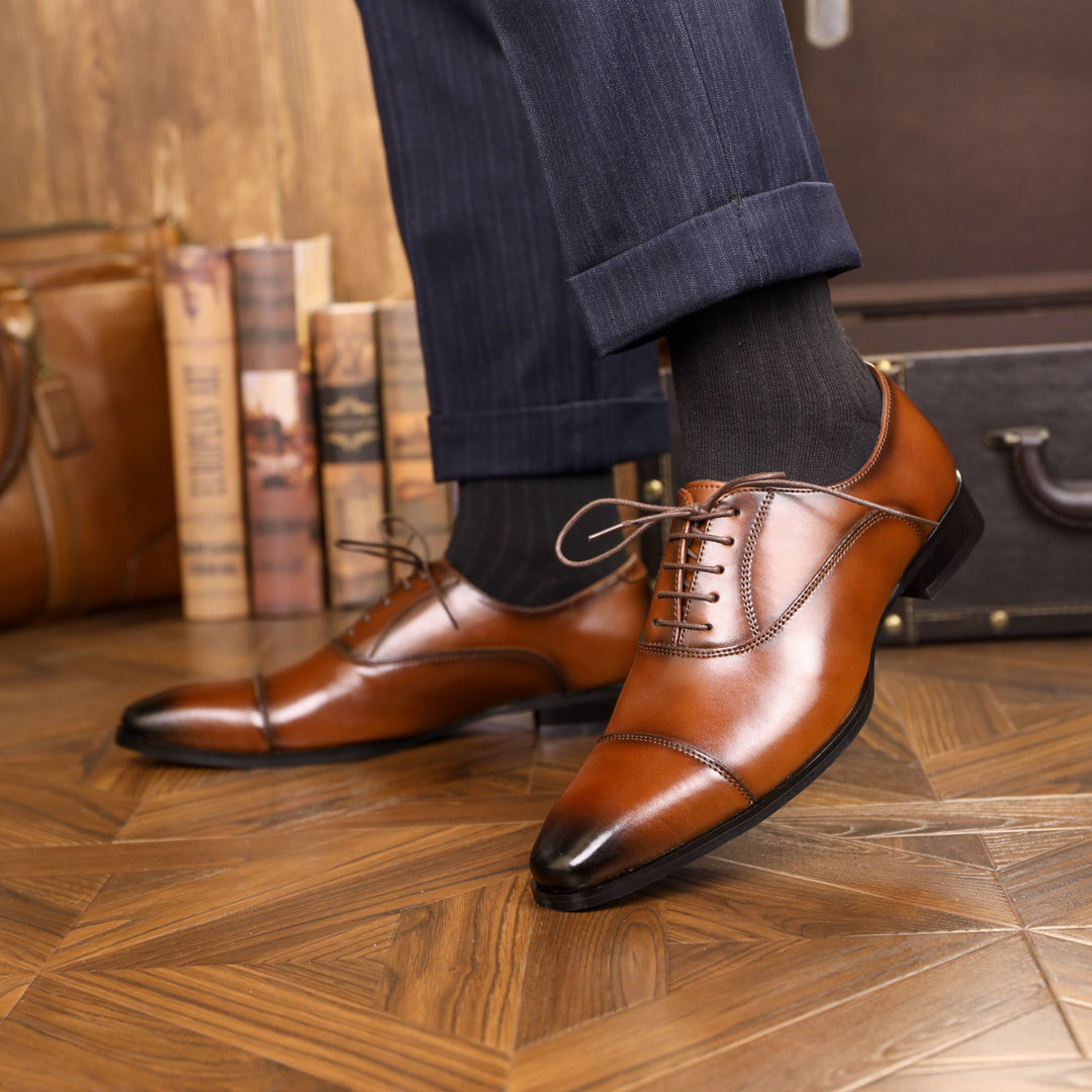 Regal Step | Cap Toe Oxford Shoes