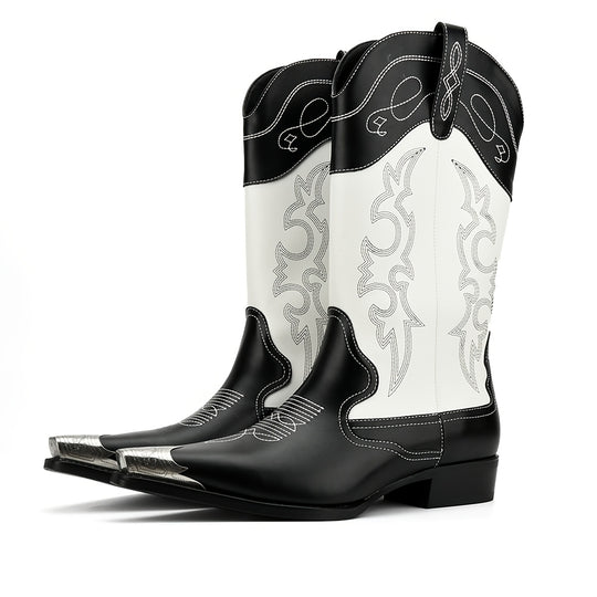 Frontier Charm Essential | Embroidered Cowboy Boots