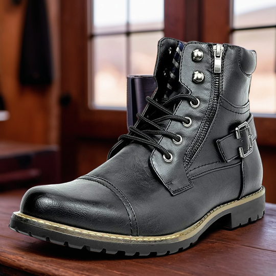 Titan’s Rugged Strength | Lace-Up Leather Boots