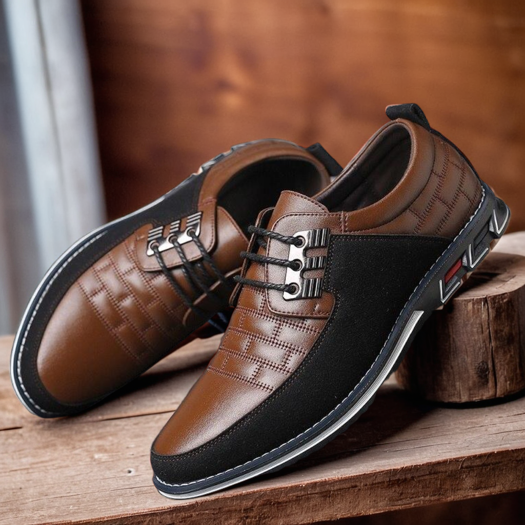 David’s Timeless Touch | Classic Leather Derby Shoes