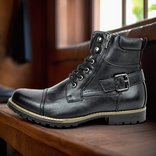 Titan’s Rugged Strength | Lace-Up Leather Boots