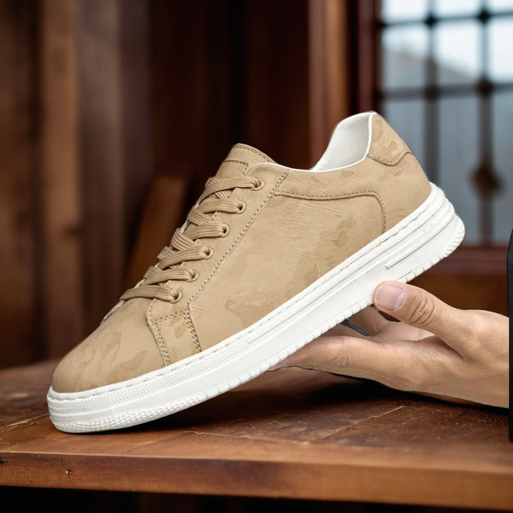 David's Heritage Luxe Style | Leather Sneakers